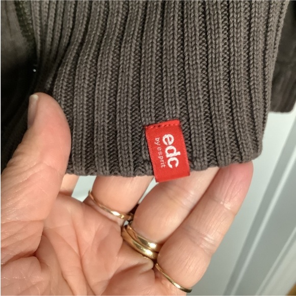 EDC by Esprit Y2K moto style zip front cardigan sweater - Picture 7 of 12